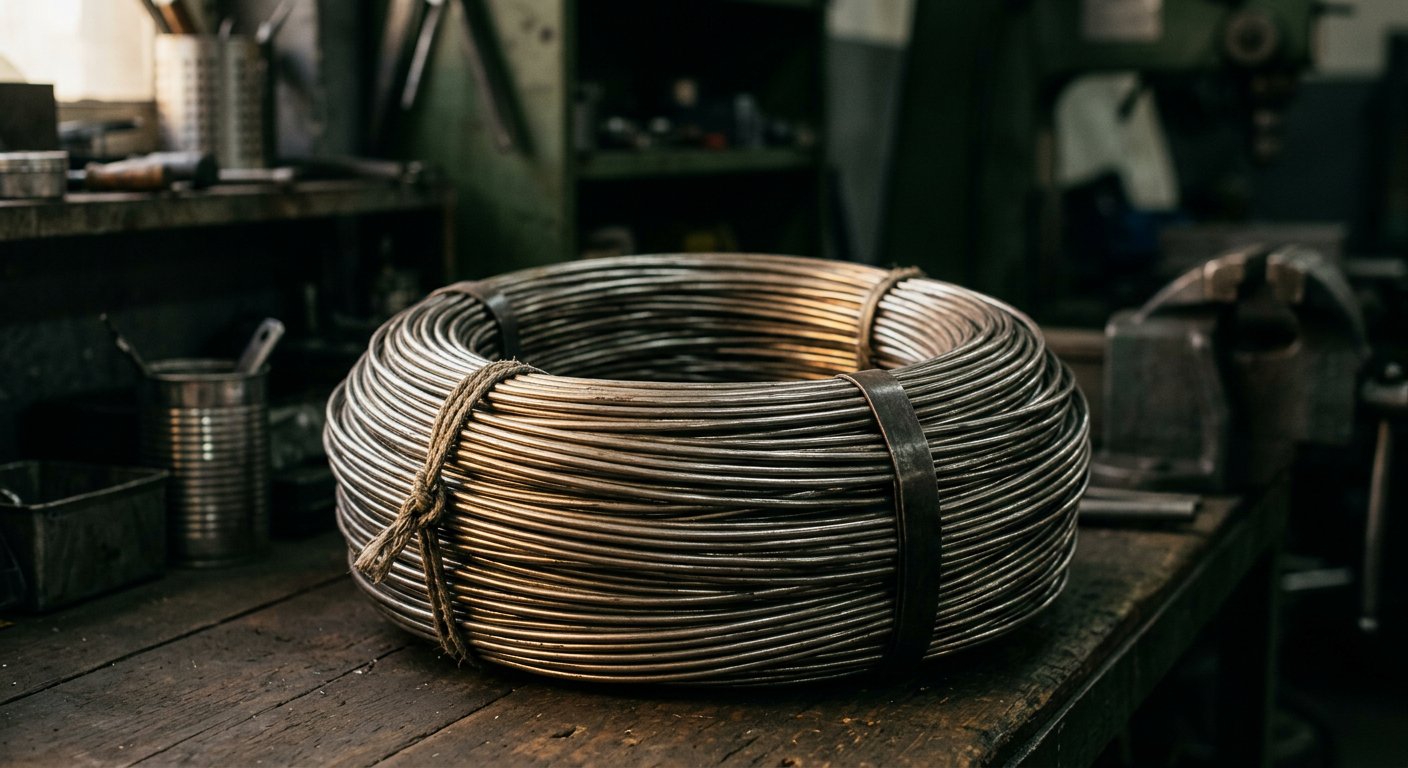 Coil of recovered steel wire